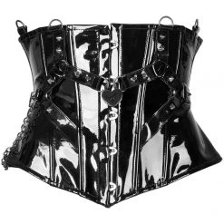 Punk Rave Women's Stuff Gothic Patent Leather Corset