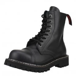 Angry Itch 8-Hole - Black Leather Boots