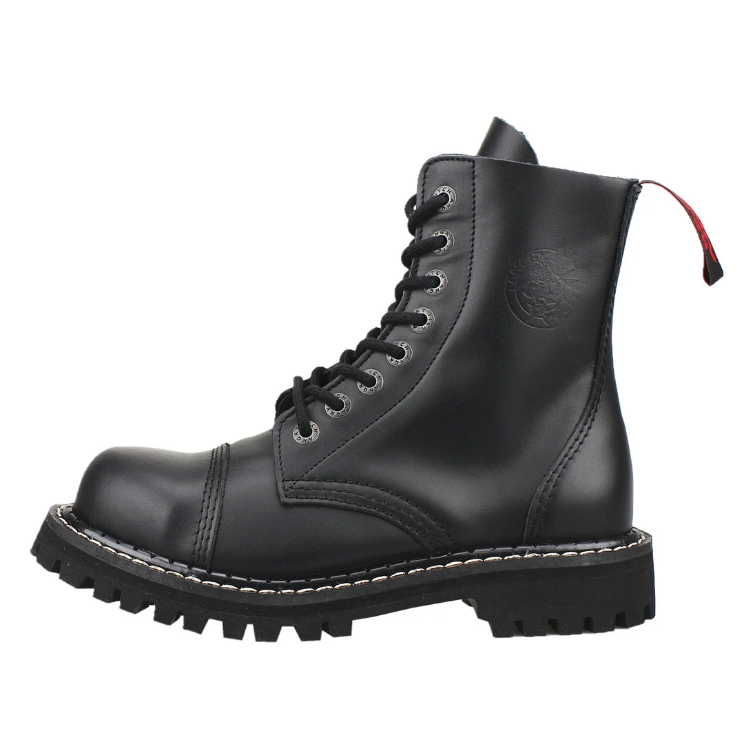 Angry Itch 8-Hole - Black Leather Boots 4 Angry Itch 8-Hole - Black Leather Boots