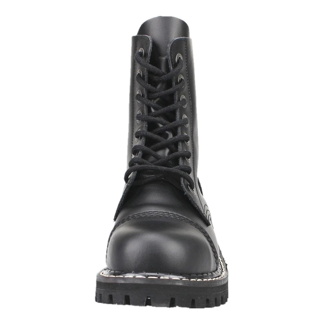 Angry Itch 8-Hole - Black Leather Boots 5 Angry Itch 8-Hole - Black Leather Boots
