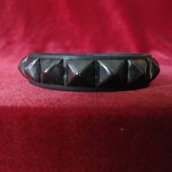 Ape Leather Single Row Pyramid Wristband Wristbands And Cuffs