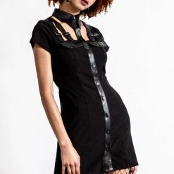 Killstar All Attitude Cut-Out Dress [BLACK]