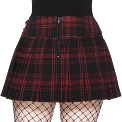 Killstar Bat Girl Skirt [TARTAN]