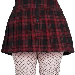 Killstar Bat Girl Skirt [TARTAN]