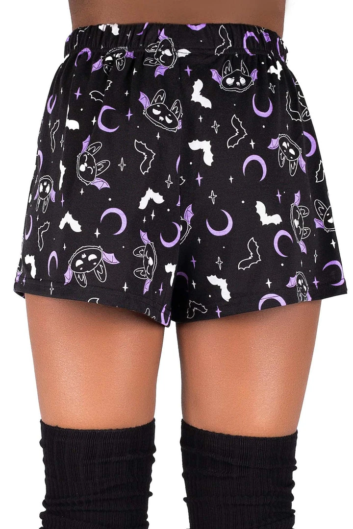 Killstar Batty Sleep Shorts Women's Stuff 4 Killstar Batty Sleep Shorts Women's Stuff