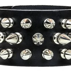 Funk Plus Spiked Bracelet With 3 Rows Of Short & Long Spikes Men's Stuff