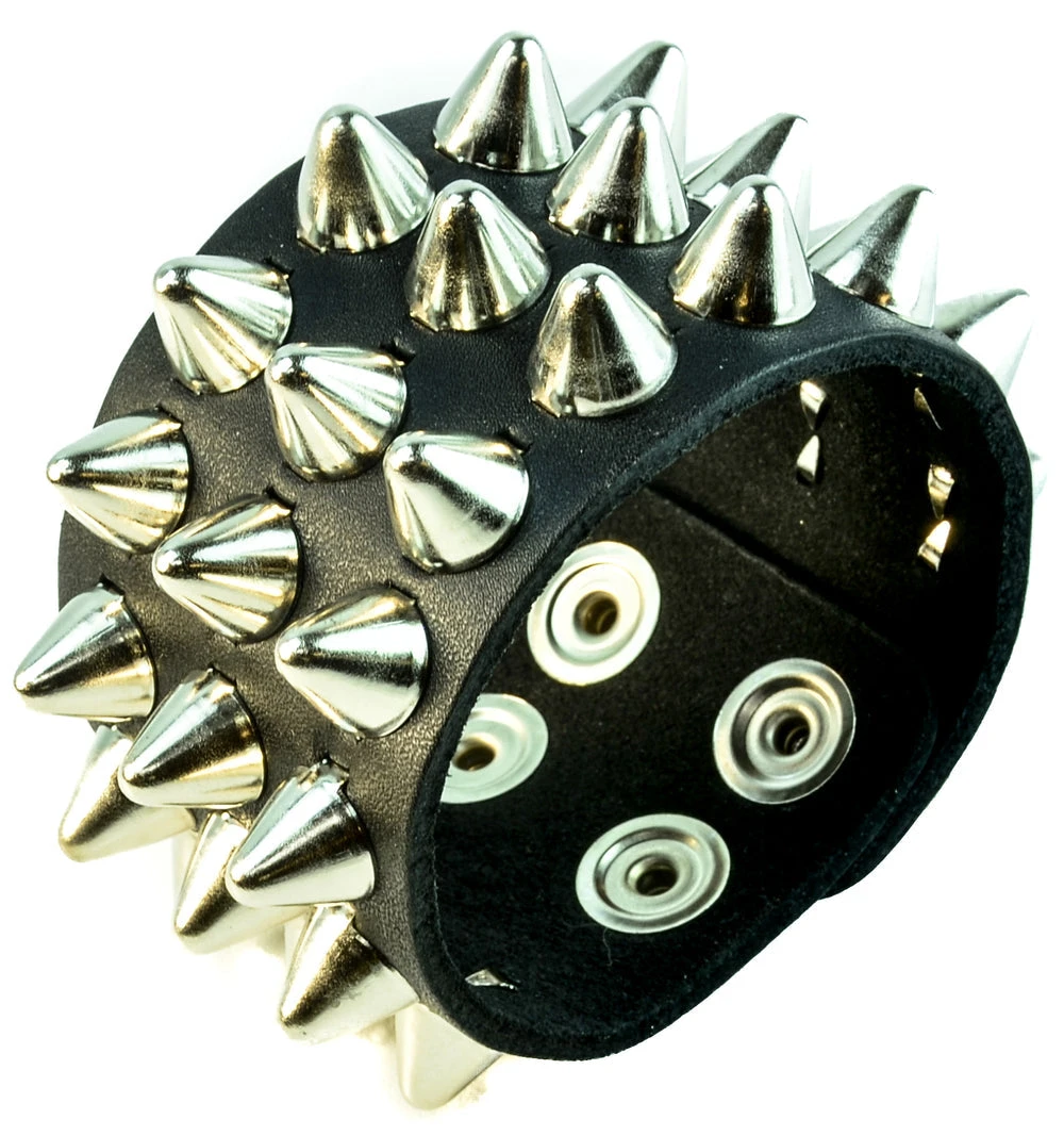 Funk Plus UK77 3-Row Large Conehead Wristband 5 Funk Plus UK77 3-Row Large Conehead Wristband