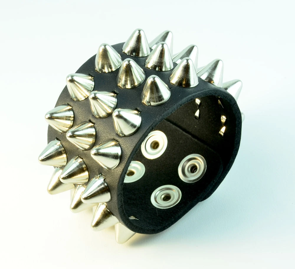 Funk Plus UK77 3-Row Large Conehead Wristband 3 Funk Plus UK77 3-Row Large Conehead Wristband