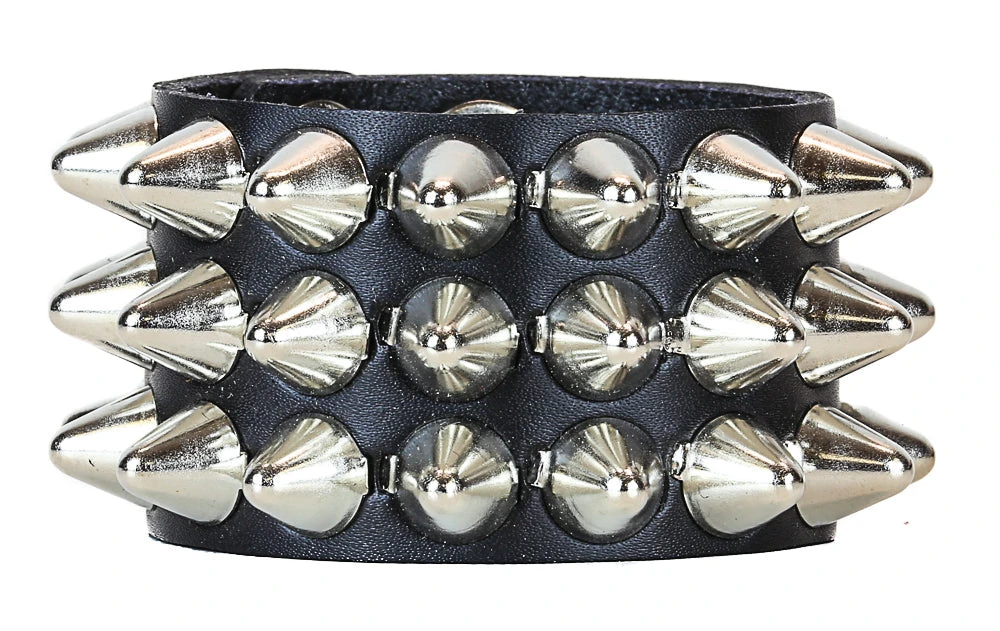 Funk Plus UK77 3-Row Large Conehead Wristband 4 Funk Plus UK77 3-Row Large Conehead Wristband