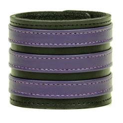Funk Plus Three Row Purple Strap Soft Bracelet Wristbands And Cuffs