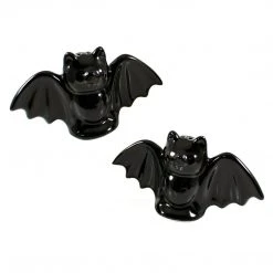 Sourpuss Black Bat Salt & Pepper Shakers
