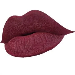 Glam Goth Beauty Blood Chapel - Deep Vintage Red Lipstick Hair And Makeup