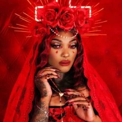 Glam Goth Beauty Blood Chapel - Deep Vintage Red Lipstick Hair And Makeup 8 Glam Goth Beauty Blood Chapel - Deep Vintage Red Lipstick Hair And Makeup