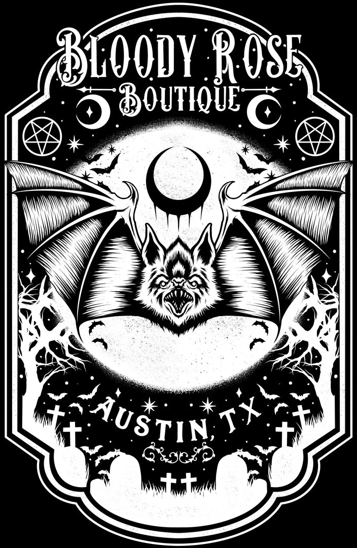 Bloody Rose Boutique Men's Stuff Bloody Rose Bat - Unisex T-Shirt 5 Bloody Rose Boutique Men's Stuff Bloody Rose Bat - Unisex T-Shirt