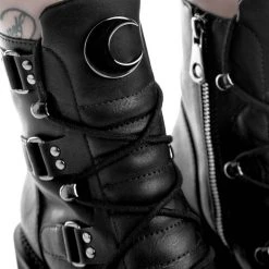 Killstar Women's Stuff Broom Rider Boots - Black