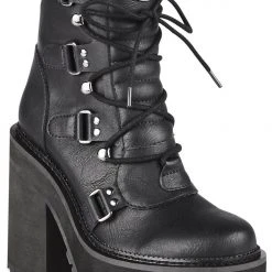 Killstar Women's Stuff Broom Rider Boots - Black