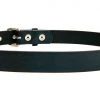 Funk Plus Black Vegan Leather Plain Belt