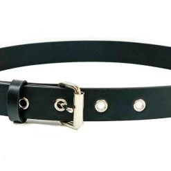Funk Plus Black Vegan Leather Plain Belt