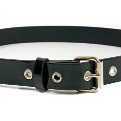 Funk Plus Black Vegan Leather Plain Belt