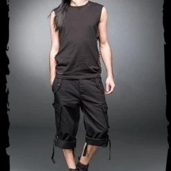 Queen Of Darkness Black Shorts With Side Pockets