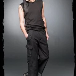 Queen Of Darkness Black Shorts With Side Pockets