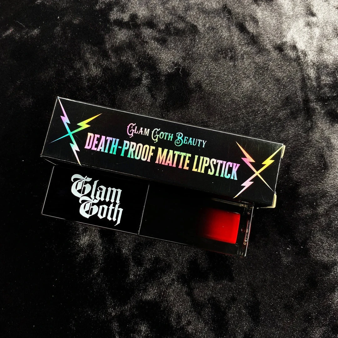 Glam Goth Beauty Bloodrose - Blood Red Matte Lipstick Hair And Makeup 4 Glam Goth Beauty Bloodrose - Blood Red Matte Lipstick Hair And Makeup