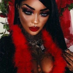 Glam Goth Beauty Bloodrose - Blood Red Matte Lipstick Hair And Makeup 9 Glam Goth Beauty Bloodrose - Blood Red Matte Lipstick Hair And Makeup