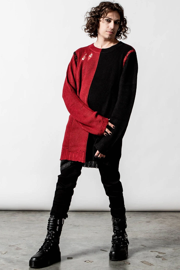 Killstar Cardinal Knit Sweater Men's Stuff 7 Killstar Cardinal Knit Sweater Men's Stuff