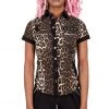 Killstar Cat's Meow Cap-Sleeve Shirt