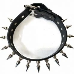 Funk Plus Chokers And Collars Vegan Leather Choker With 1" Spikes