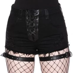 Killstar Women's Stuff Contraband Denim Shorts