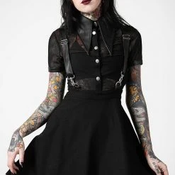 Killstar Women's Stuff Cosmic Katy Suspender Dress 8 Killstar Women's Stuff Cosmic Katy Suspender Dress