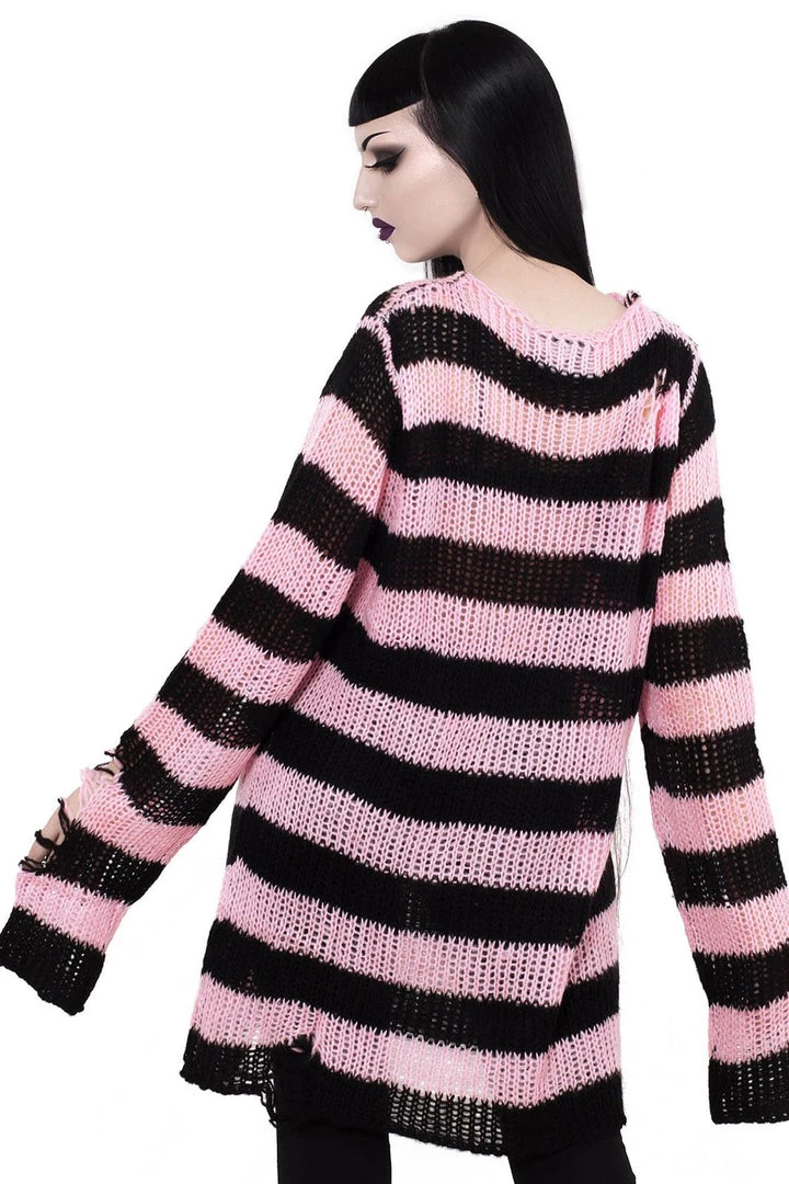 Killstar Courtney Distress Knit Sweater 5 Killstar Courtney Distress Knit Sweater
