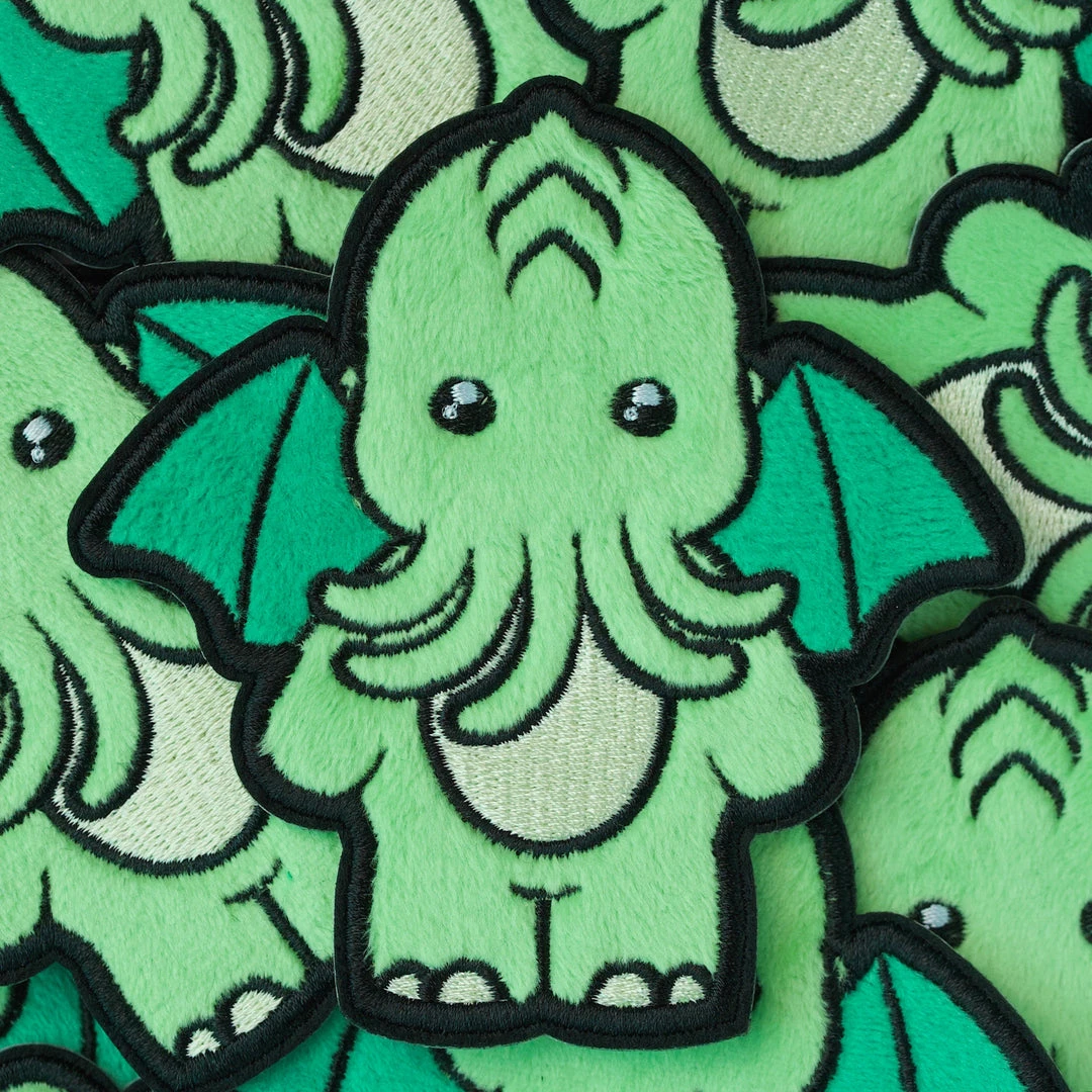 LuxCups Creative Fuzzy Cute-thulhu Patch Patches 6 LuxCups Creative Fuzzy Cute-thulhu Patch Patches