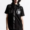 Killstar Daze Button-Up Shirt [BLACK] Men's Stuff