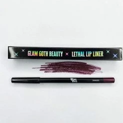 Glam Goth Beauty Damaged - Matte Plum Pencil Liner Hair And Makeup