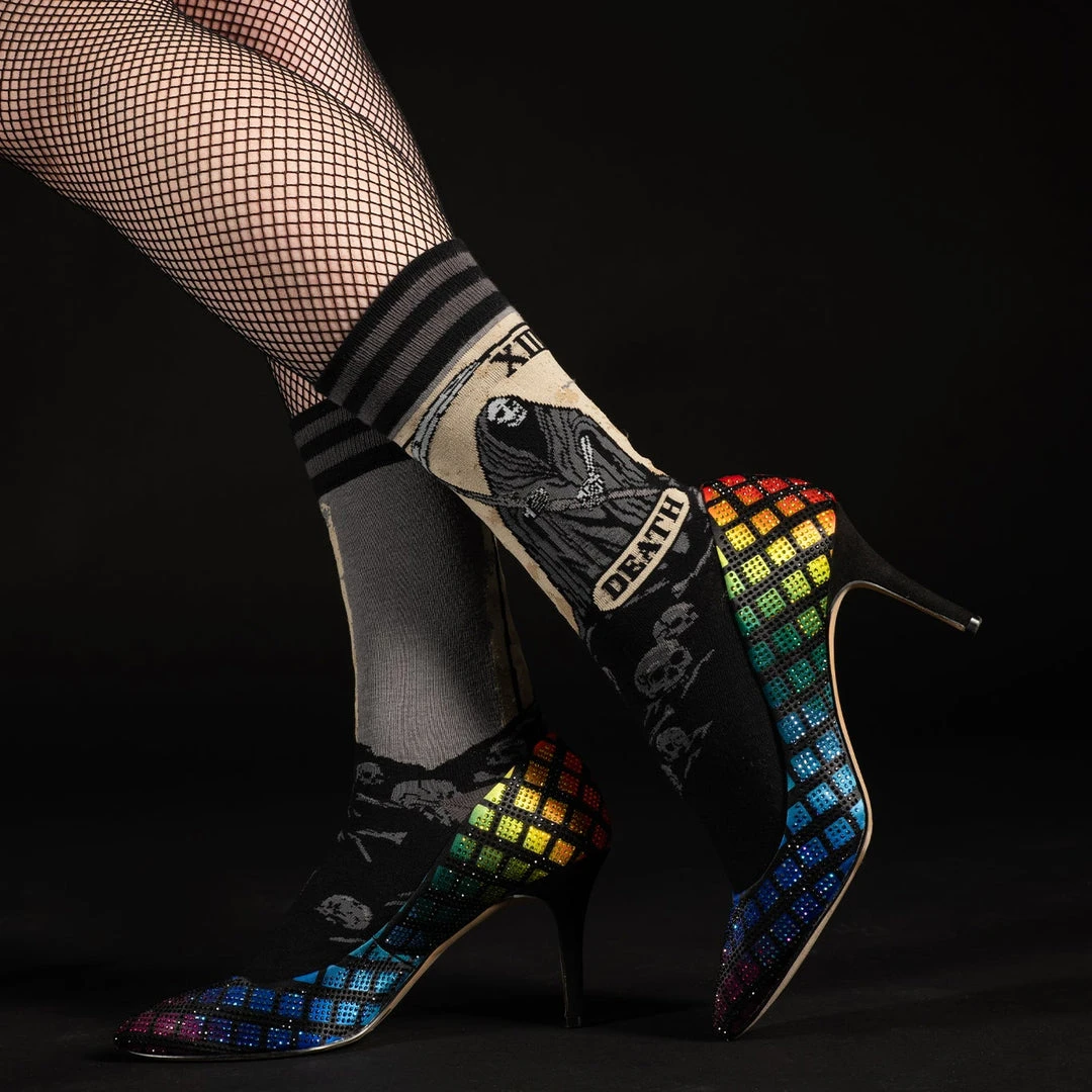 FootClothes Death Tarot Card Socks Men's Stuff 7 FootClothes Death Tarot Card Socks Men's Stuff