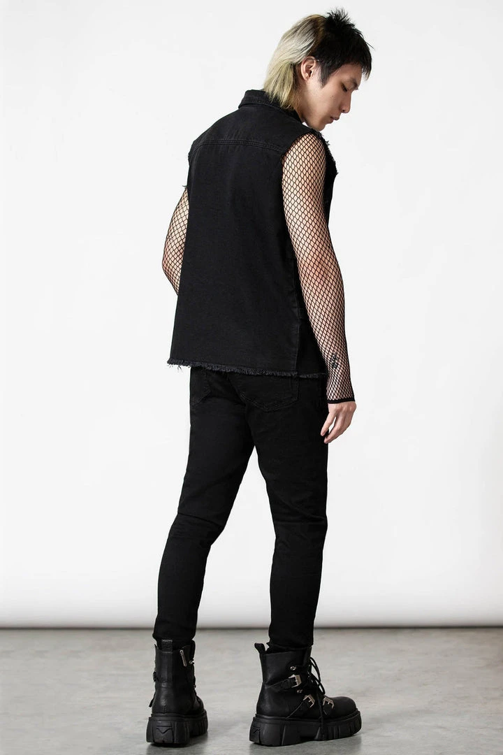 Killstar Ervin Button-Up Vest Men's Stuff 5 Killstar Ervin Button-Up Vest Men's Stuff
