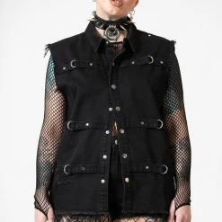 Killstar Ervin Button-Up Vest Men's Stuff 19 Killstar Ervin Button-Up Vest Men's Stuff