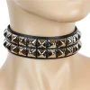 Funk Plus 2 Row 1/2" Stud Choker Chokers And Collars 2 Funk Plus 2 Row 1/2" Stud Choker Chokers And Collars
