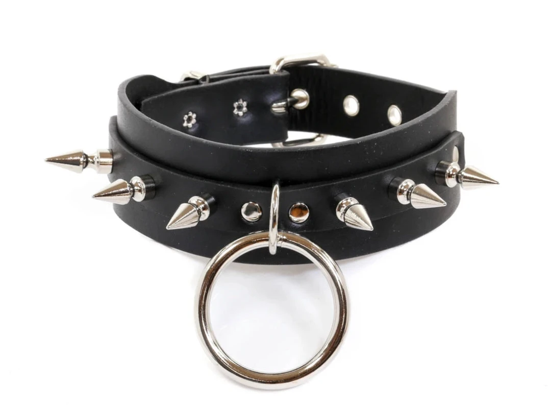 Funk Plus SPIKE SUB BONDAGE CHOKER - Vegan Chokers And Collars 3 Funk Plus SPIKE SUB BONDAGE CHOKER - Vegan Chokers And Collars