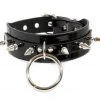 Funk Plus Spike Sub Bondage Choker - Black Vinyl Men's Stuff