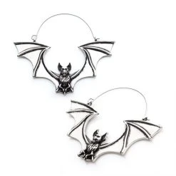 BodyVibe Flying Vampire Bat Plug Hoops Jewelry 7 BodyVibe Flying Vampire Bat Plug Hoops Jewelry