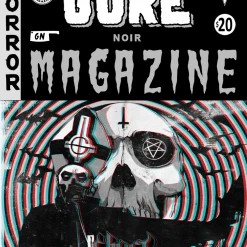 Books Gore Noir Magazine #11- Ltd Edition 3D Ghost Reversible Cover By Daniel Vega