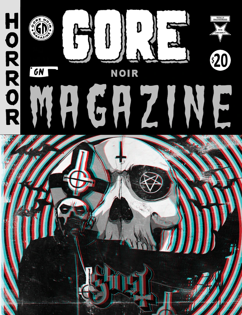 Books Gore Noir Magazine #11- Ltd Edition 3D Ghost Reversible Cover By Daniel Vega 3 Books Gore Noir Magazine #11- Ltd Edition 3D Ghost Reversible Cover By Daniel Vega