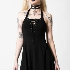Killstar Gothica Halter Dress Women's Stuff