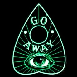 Kreepsville666 Go Away Glow Planchette Enamel Pin