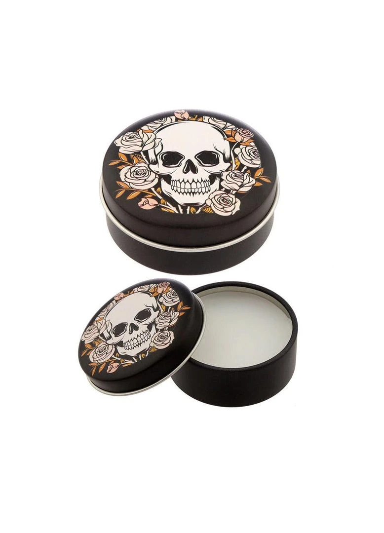 Other Gothic Gifts Skull & Roses Coconut Lip Balm Tin 4 Other Gothic Gifts Skull & Roses Coconut Lip Balm Tin