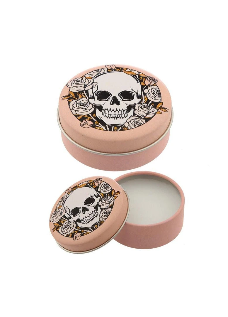 Other Gothic Gifts Skull & Roses Mint Lip Balm Tin 4 Other Gothic Gifts Skull & Roses Mint Lip Balm Tin