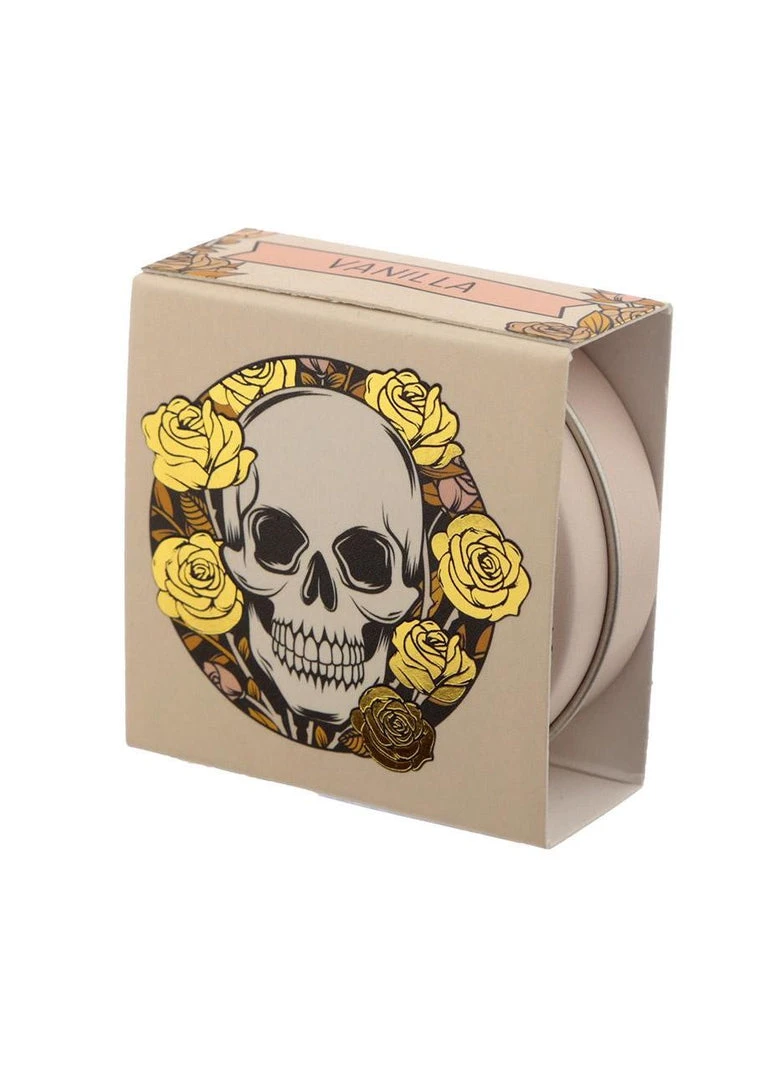 Other Gothic Gifts Skull & Roses Vanilla Lip Balm Tin 3 Other Gothic Gifts Skull & Roses Vanilla Lip Balm Tin